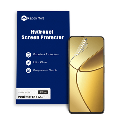 Realme 12+ 5G Compatible Premium Hydrogel Screen Protector With Full Coverage Ultra HD